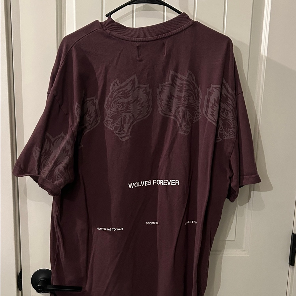 Men's DARC SPORT XL oversized Short-Sleeve Graphic Tee - Burgundy plum